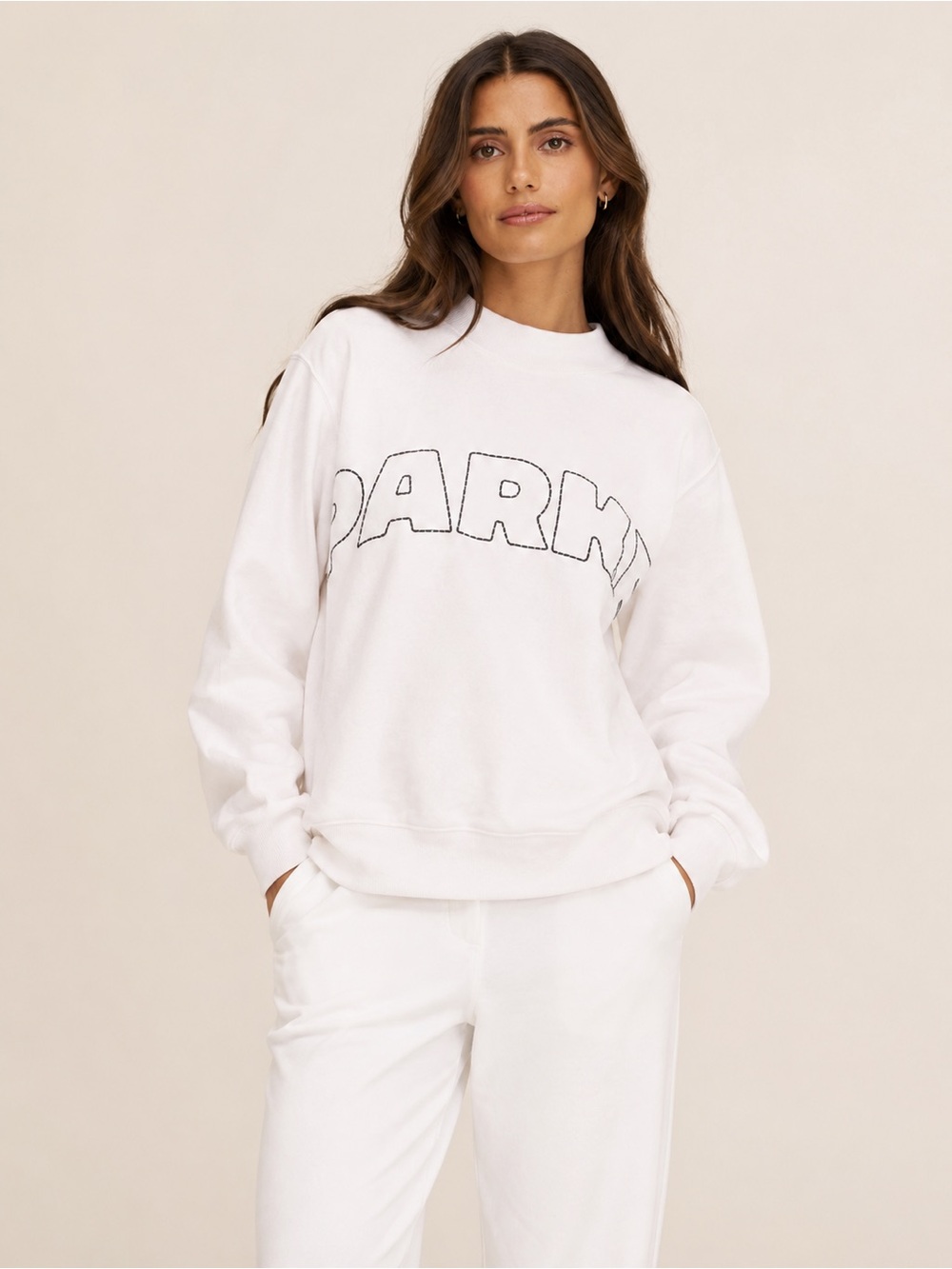 NWT PARKE X Target Oversized‎ Minimalist Soft Sweatshirt Viral Pullover L/XL